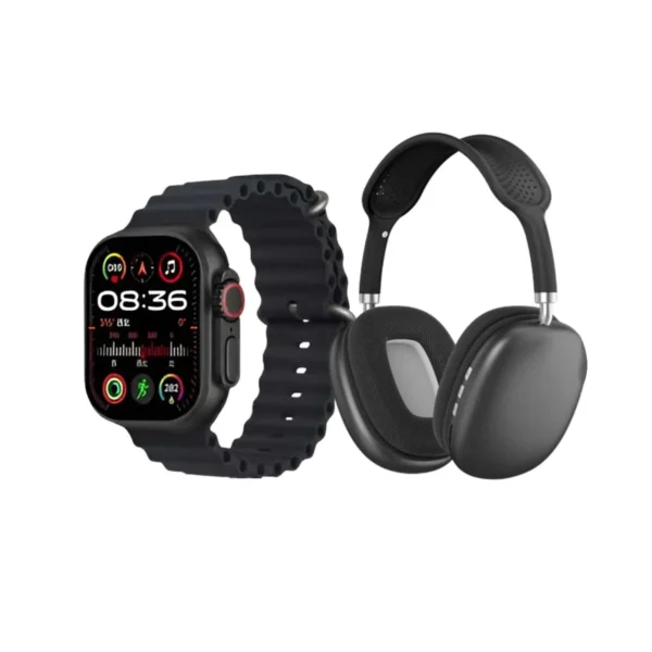 P9 Series Smart Watch + Headphones